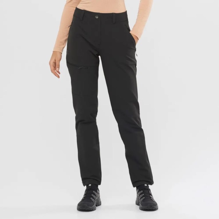 Black Salomon Outpeak Warm Women\'s Sport Pants | IE YM2371